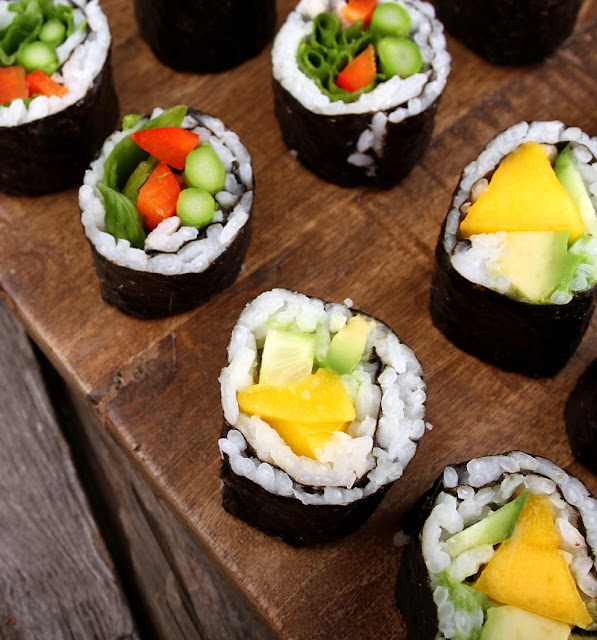 Oppskrift Vegansk Hjemmelaget Sushi Maki Vegetarsushi Fiskefri