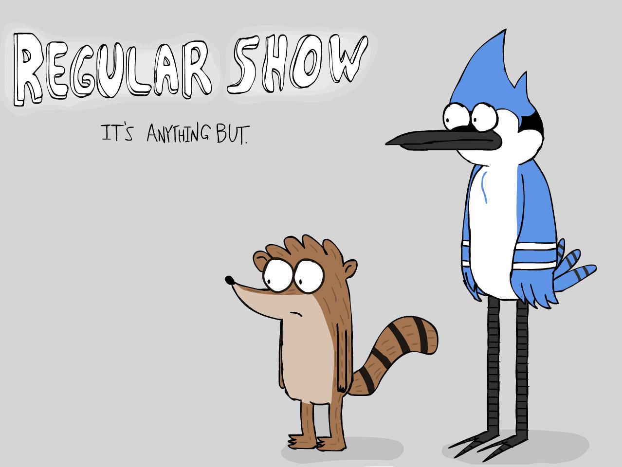 Regular Show Characters Mordecai And Rigby.