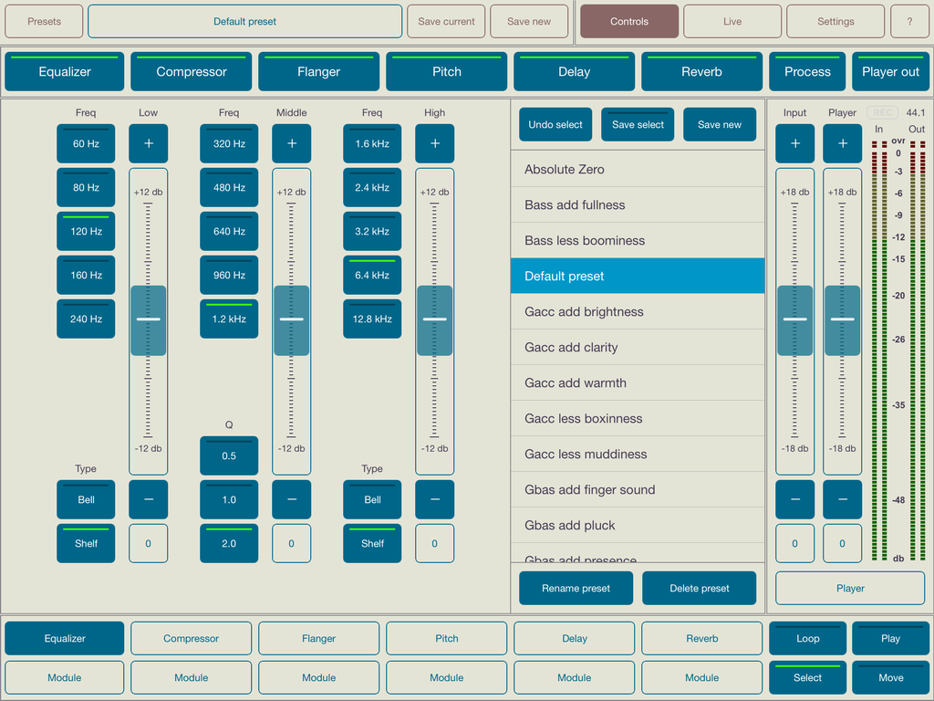Audio Mastering Studio Master FX for iPad Equalizer