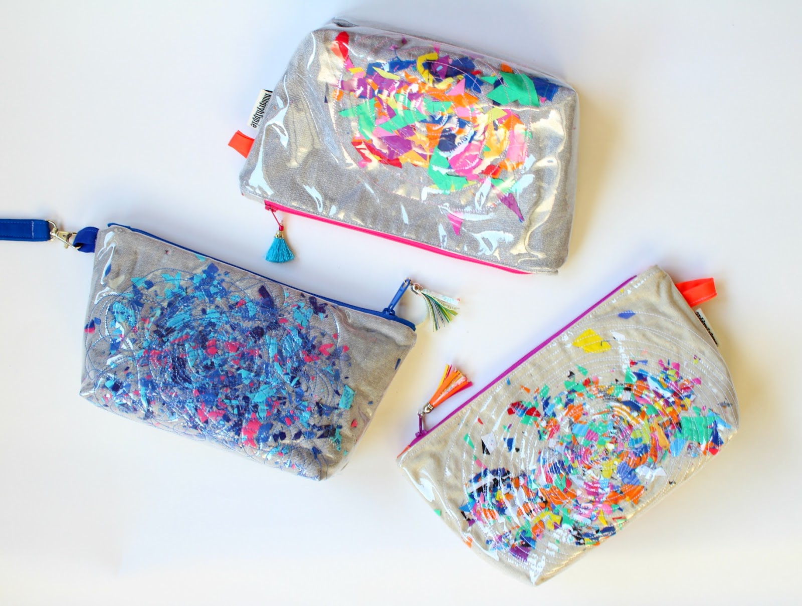 sewhungryhippie PDF Pattern release The Confetti Case