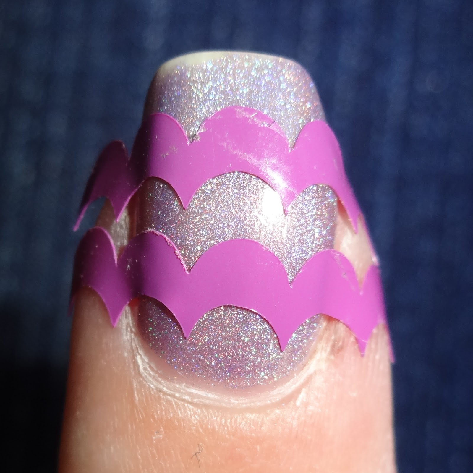 Wendy's Delights Scallops Vinyl Nail Stencils from Sparkly Nails