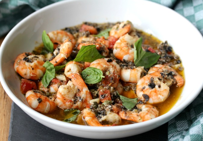 Sautéed Shrimp with Capers and Olives