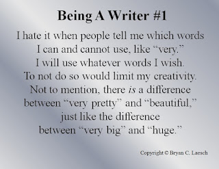 The Blog of Bryan C. Laesch: Being A Writer #1: Concerning the Word 