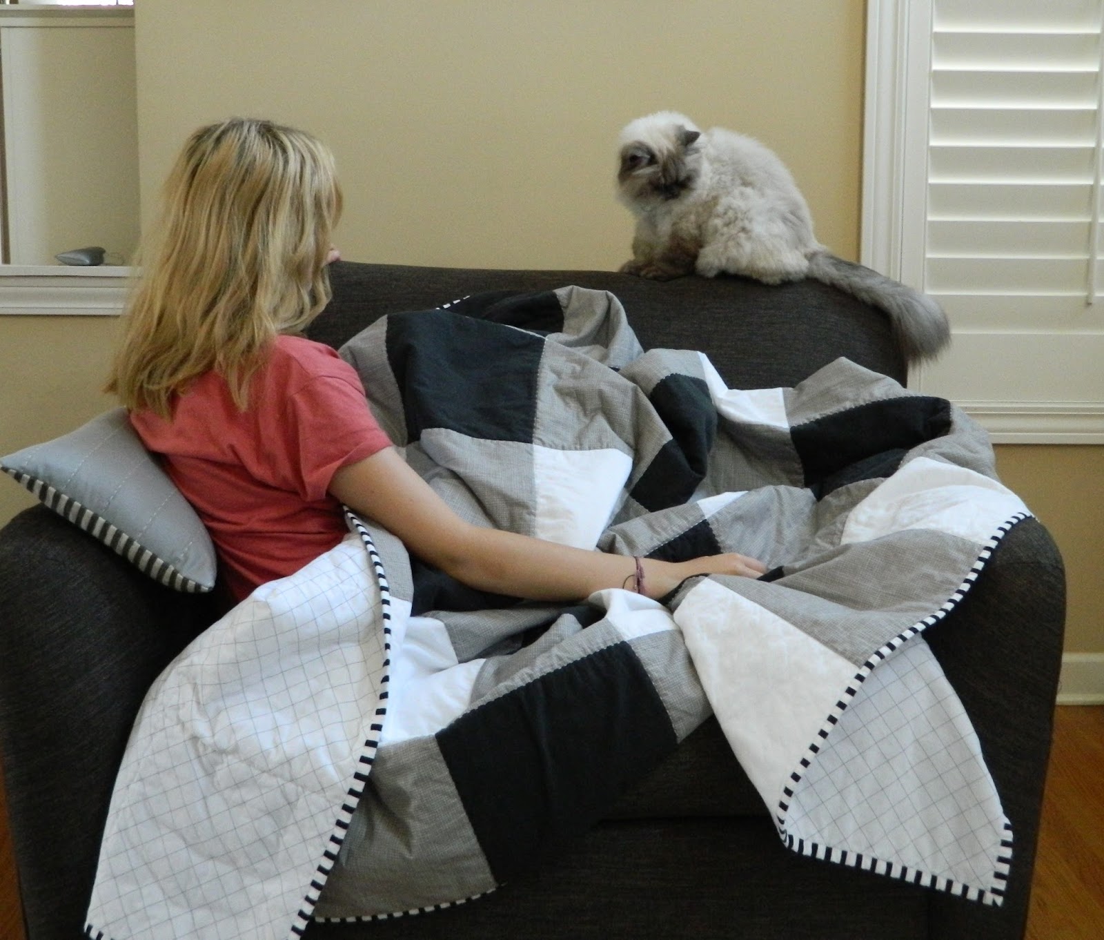 super sized gingham quilt s.o.t.a.k handmade Bloglovin’