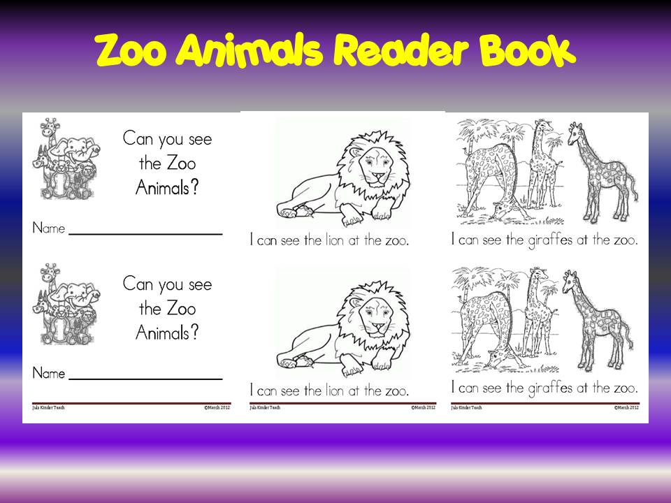 Juls Kinder Teach Zone Emergent Readers Printable Books Juls Kinder Teach Zone Emergent Readers Printable Books