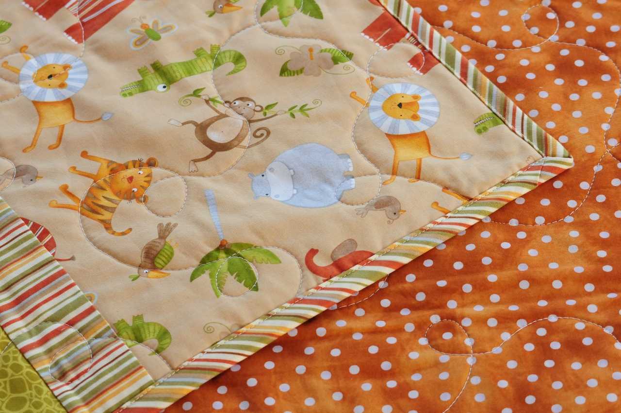 Safari Jungle Baby Boy Quilt