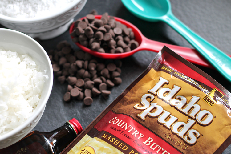 Homemade Coconut Chocolate Candy Recipe Using instant potato flakes as the secret ingredient, these no-bake candies will be a hit on your Christmas treat tray this year