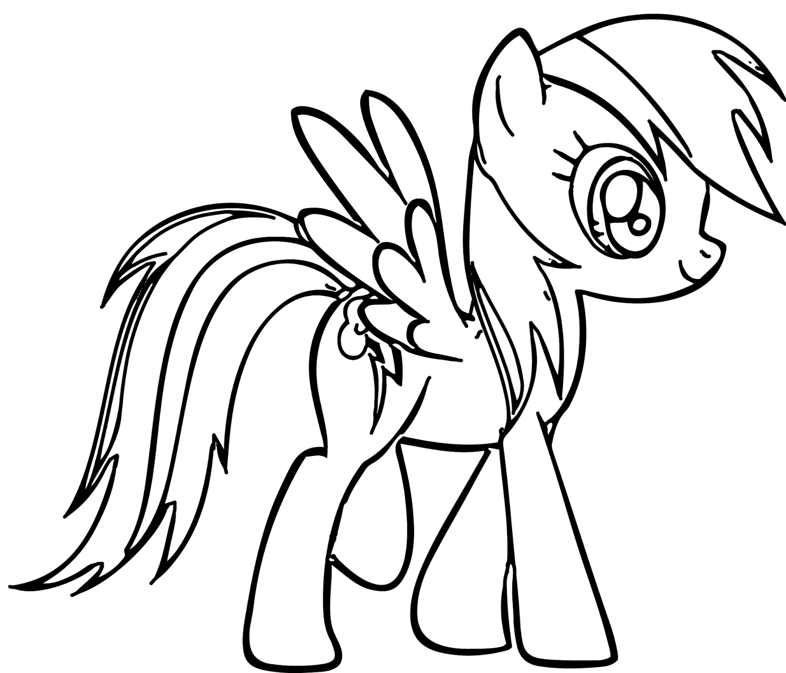 rainbow dash coloring pages - photo #5