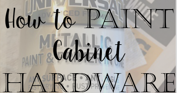 Our Hopeful Home: How to Spray Paint Cabinet Hardware Like A Pro