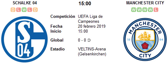 Schalke 04 vs Manchester City en VIVO Schalke 04 vs Manchester City en VIVO