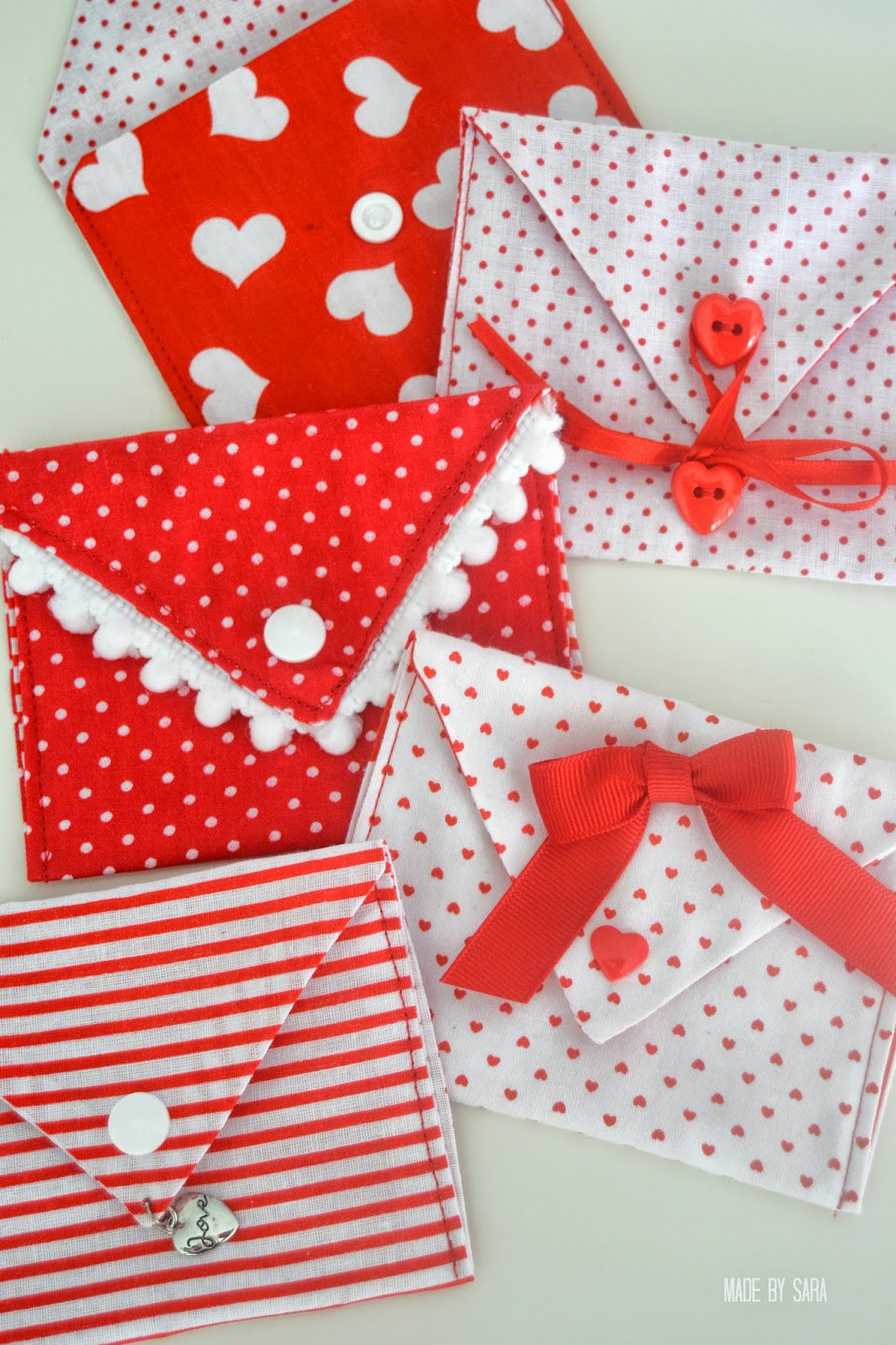 Valentine Fabric Envelopes Tutorial PeekaBoo Pages Patterns