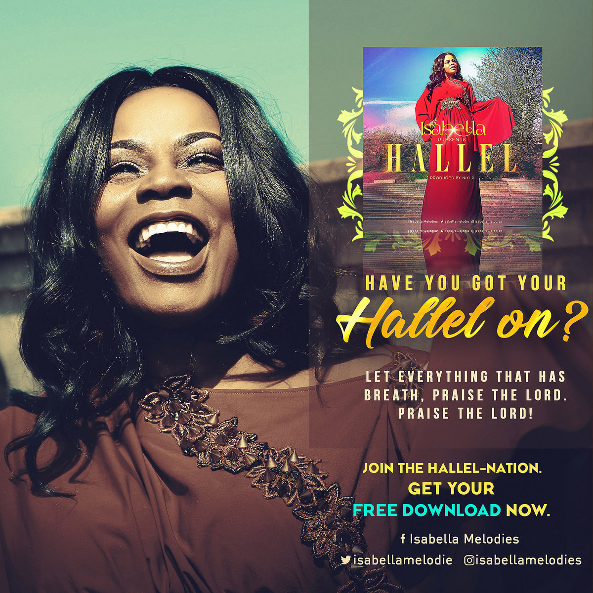 LYRICS: Isabella - Hallel [+Lyric Video] || @isabellamelodie