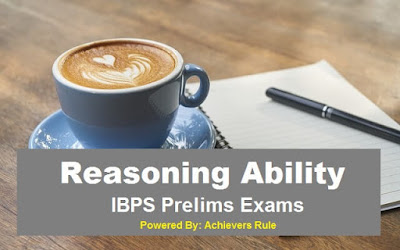 IBPS PO Clerk Reasoning Parctice Set IBPS PO Clerk Reasoning Parctice Set