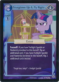 My Little Pony Straighten Up & Fly Right Premiere CCG Card