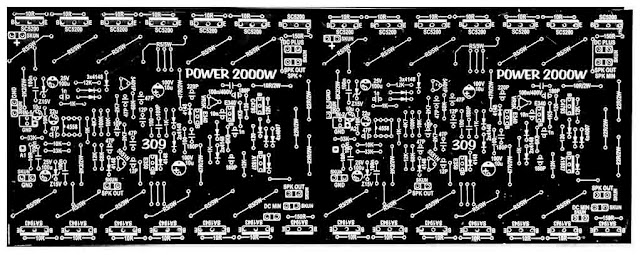 PCB BTL 2000W Power Amplifier