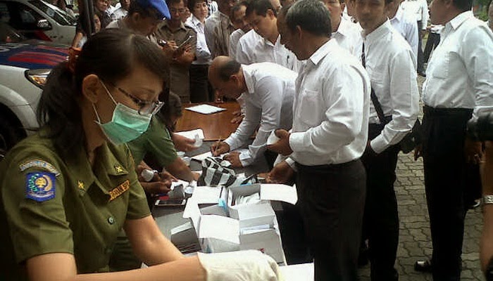Antisipasi Penyalahgunaan Narkoba, Polisi Tabanan Ditest Urine