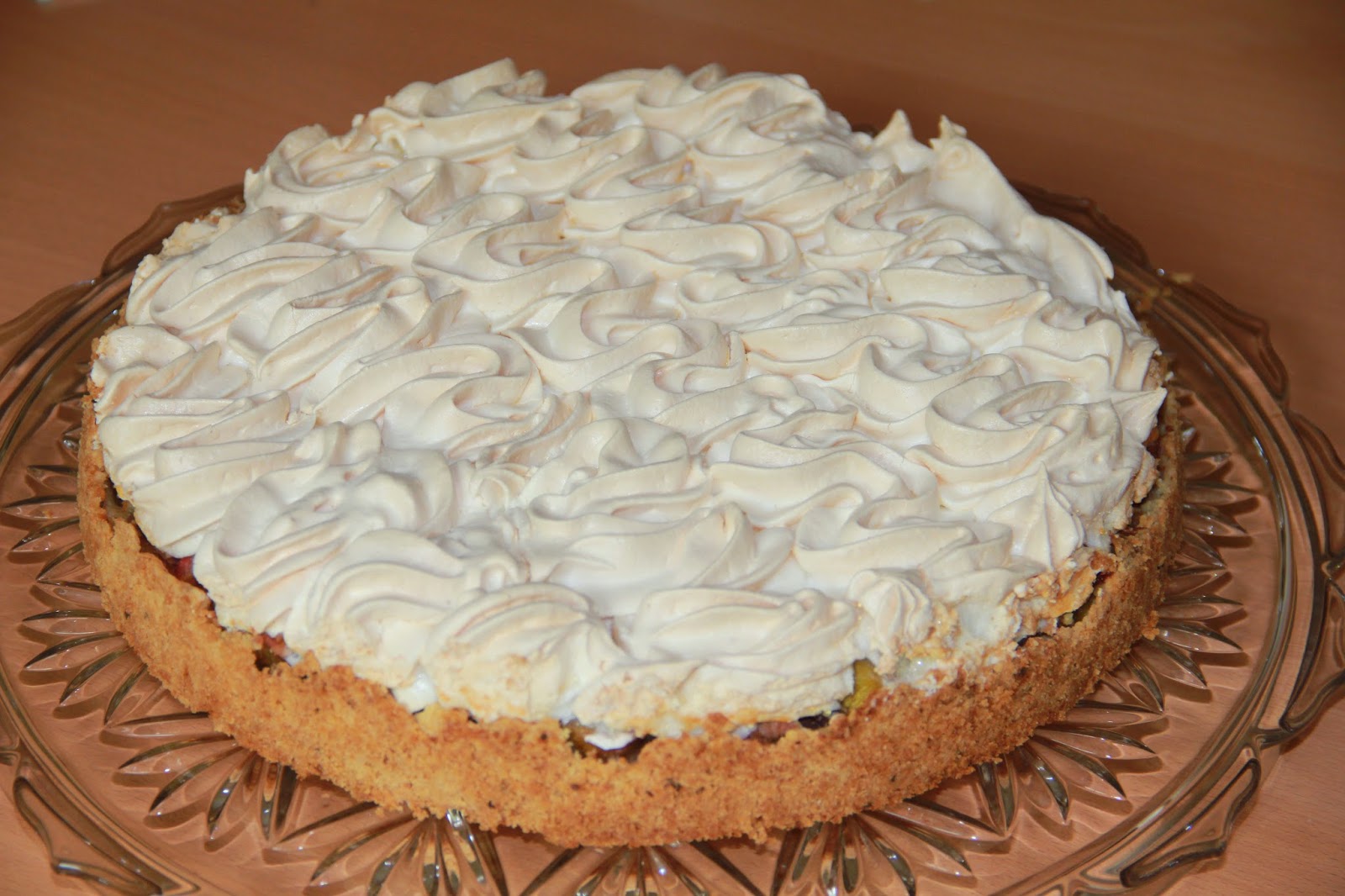 Rhabarberkuchen mit Baiserhaube alla Sally / Пирог из ревеня с безе от ...