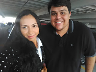 Rejane Santos e o vereador Netinho França Rejane Santos e o vereador Netinho França
