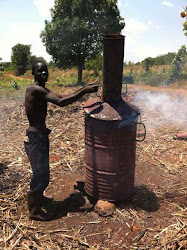 eco fuel africa charcoal biochar kiln visiting