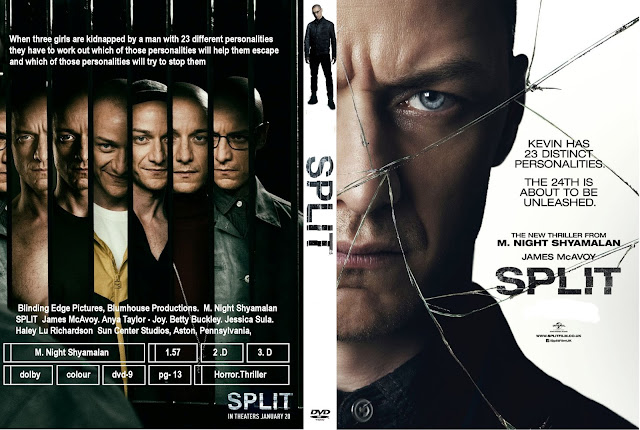 Split Split DVD Poster, Split Blu-Ray Poster