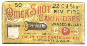 Peters QuickShot .22 Short Ammo Box 