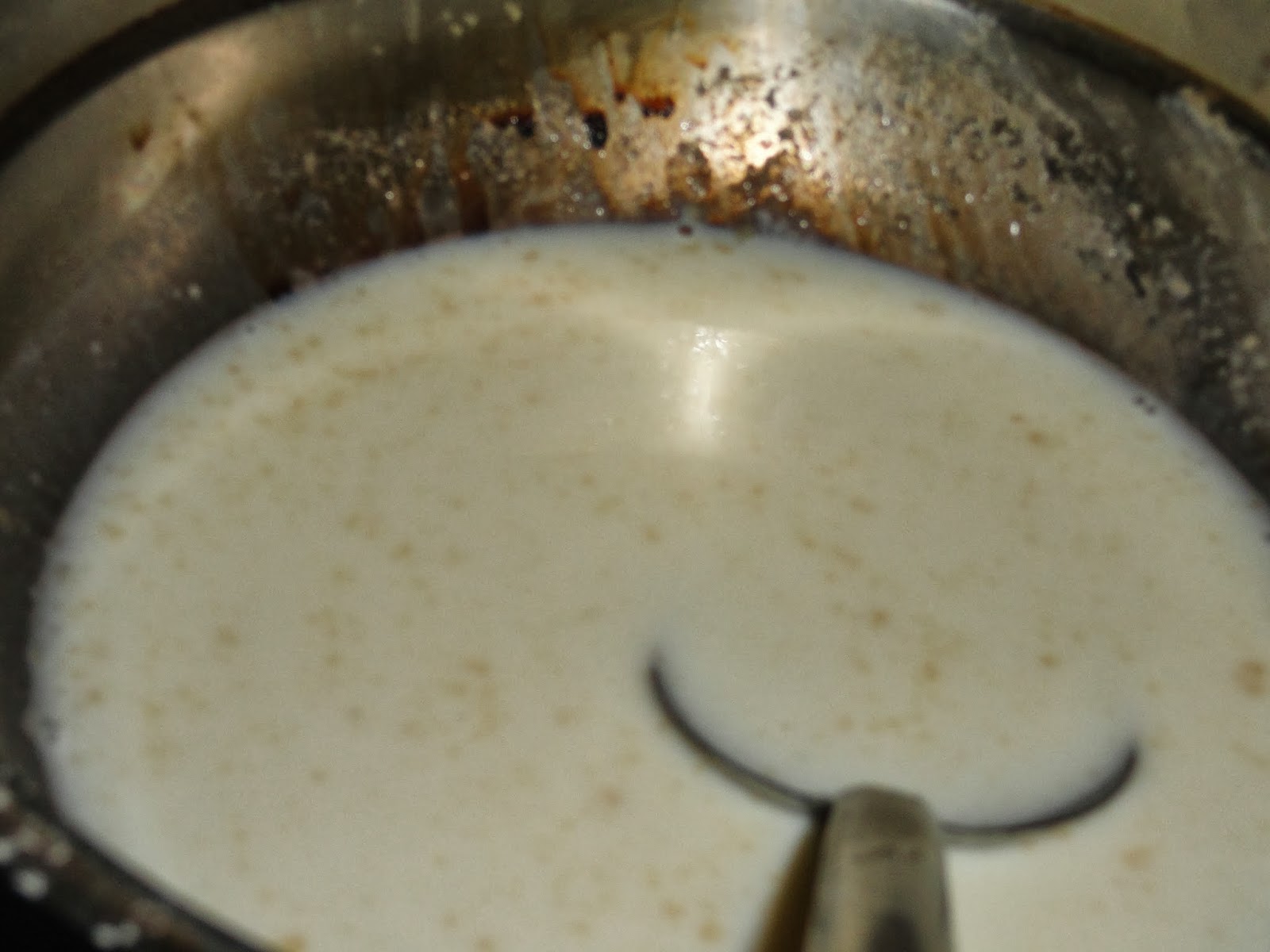 Rotini pasta with White sauce.