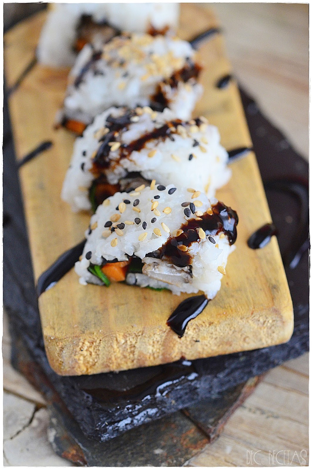 Teriyaki sushi roll DECORECETAS
