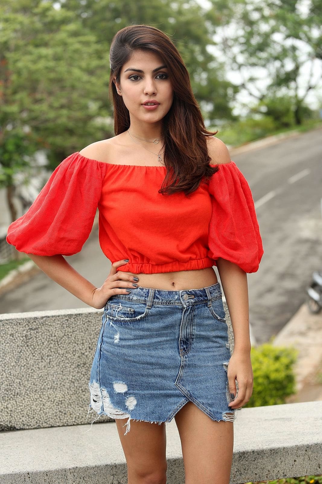 Rhea Chakraborty Displays Her Sexy Legs and Toned Midriff in Her Latest Hot Photo shoot