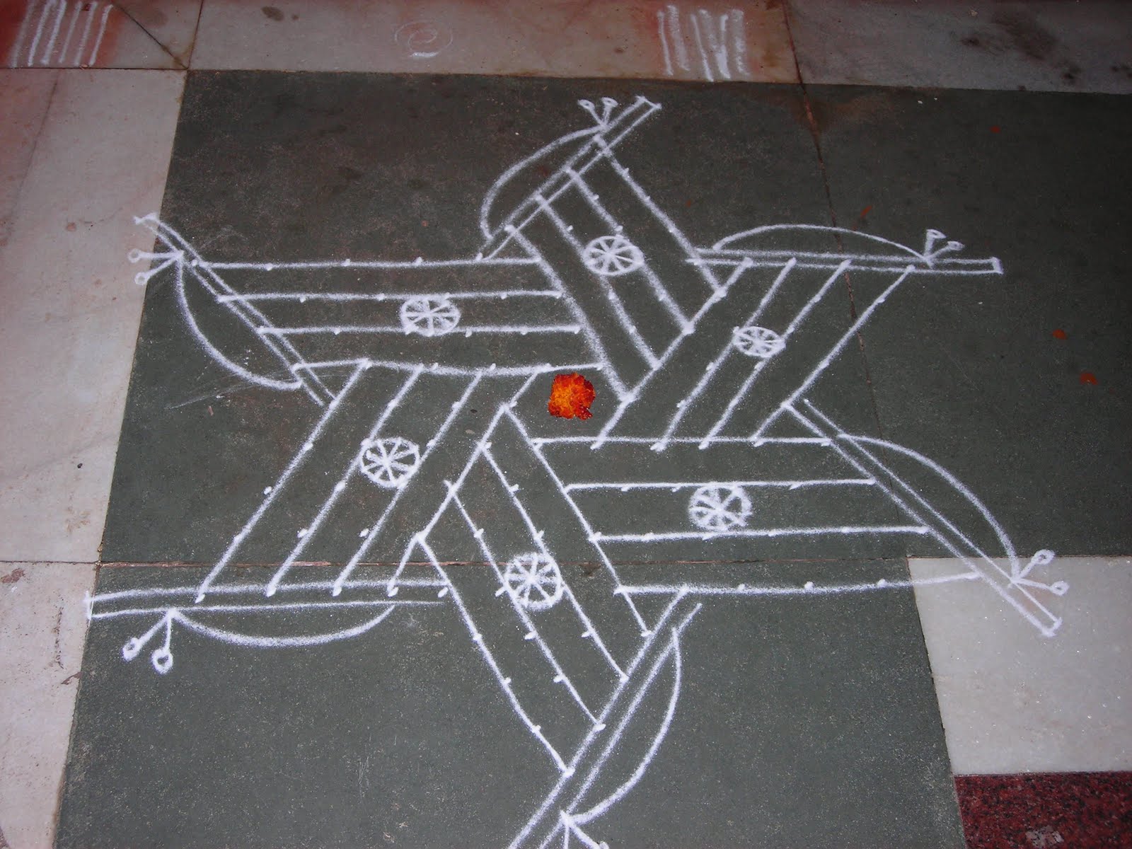 அழியாத கோலம்/ ముగ్గులు / रंगोली Patriotic Kolam