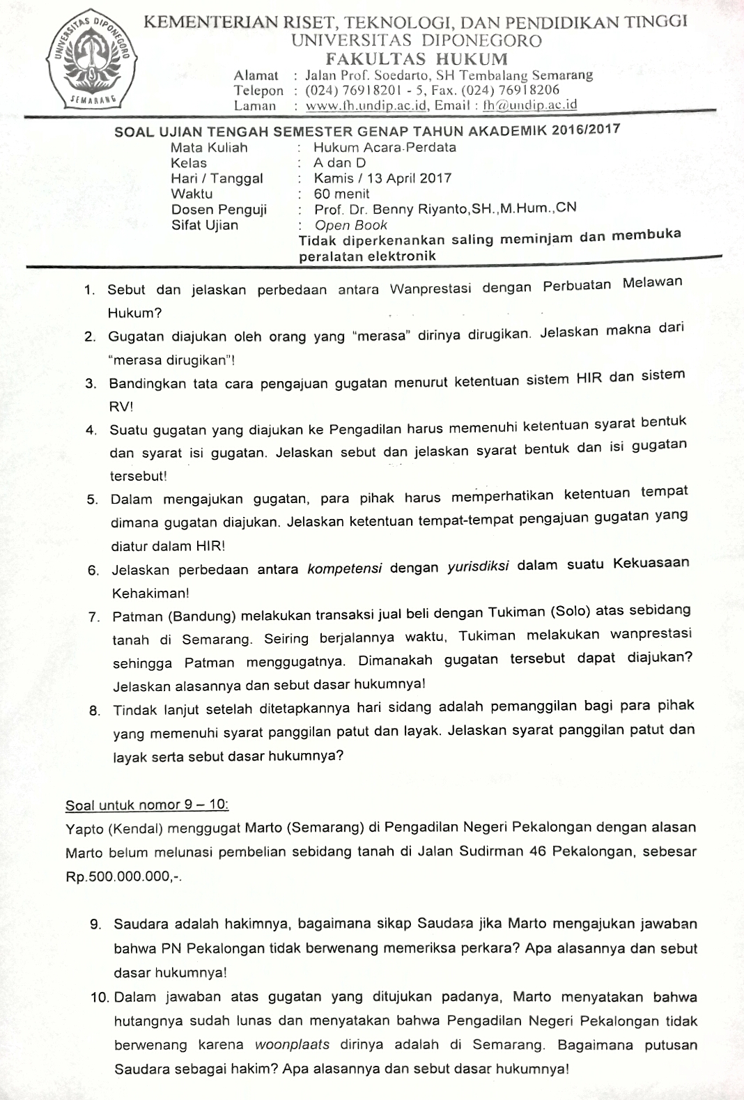 Kumpulan Jawaban Tugas Ut Hukum Perdata Internasional Kumpulan Jawaban Tugas Ut Hukum Perdata Internasional