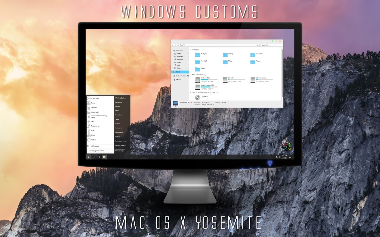 Mac os x dock for windows 10