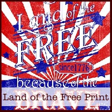 land of the free printable