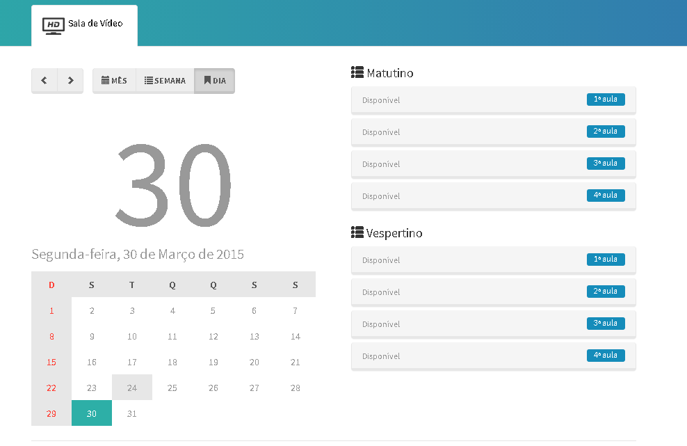 Escola Tancredo Ferramenta para agendamento do LIE