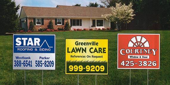 victor gardens news lawn advertising signs not allowed lawn advertising signs