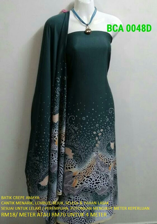 BCA 0048D: BATIK CREPE AMAYA, OPEN METER, RM18/MTR