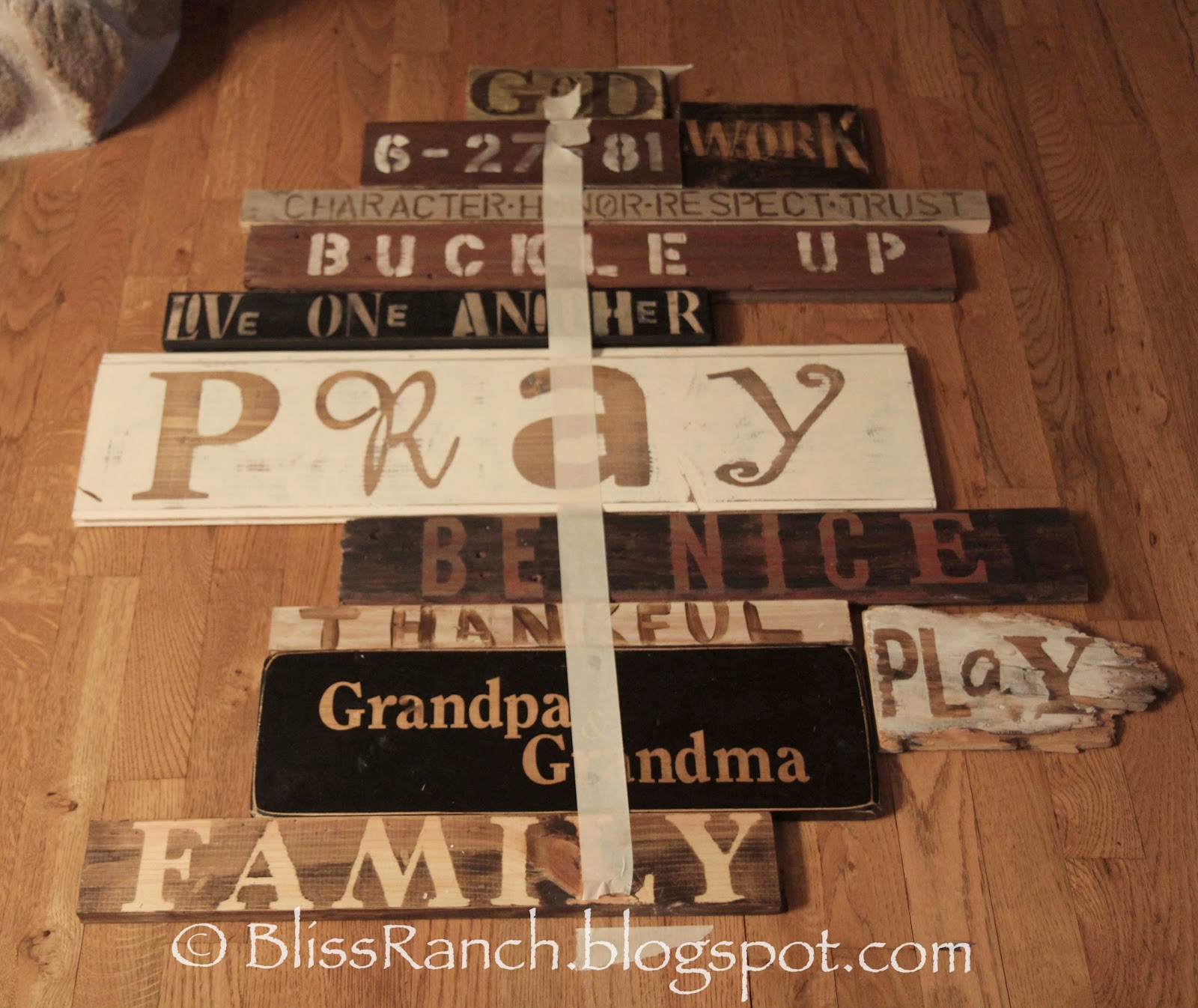 Bliss Ranch Wood Scrap Art