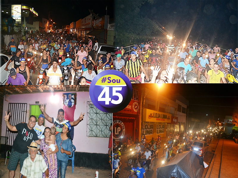 A turma do 45 movimentou as ruas de Esperantinópolis nesta terça feira 30