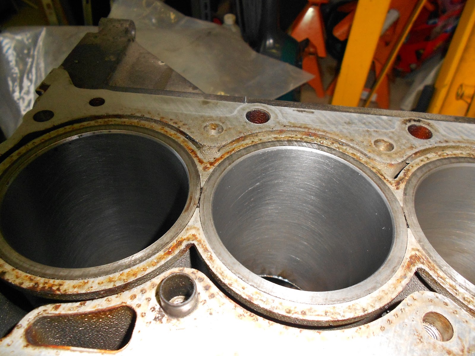 The Bug Boys Honing a Saturn's cylinder walls.