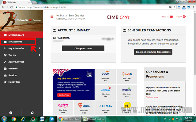 Statement how to get cimb bank How to