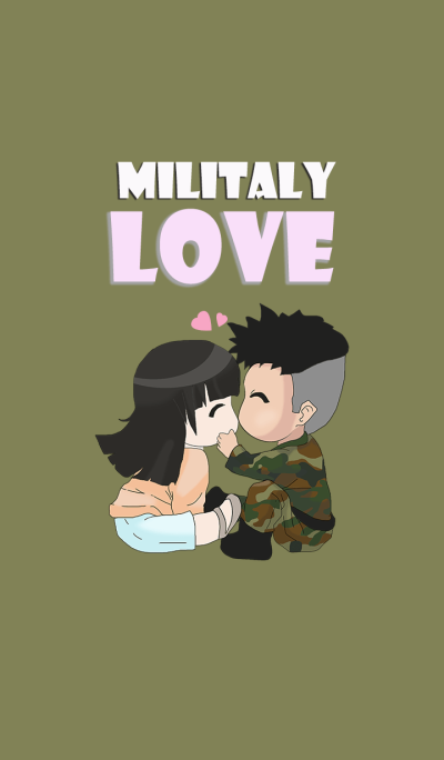 Soldier with cute girlfriend