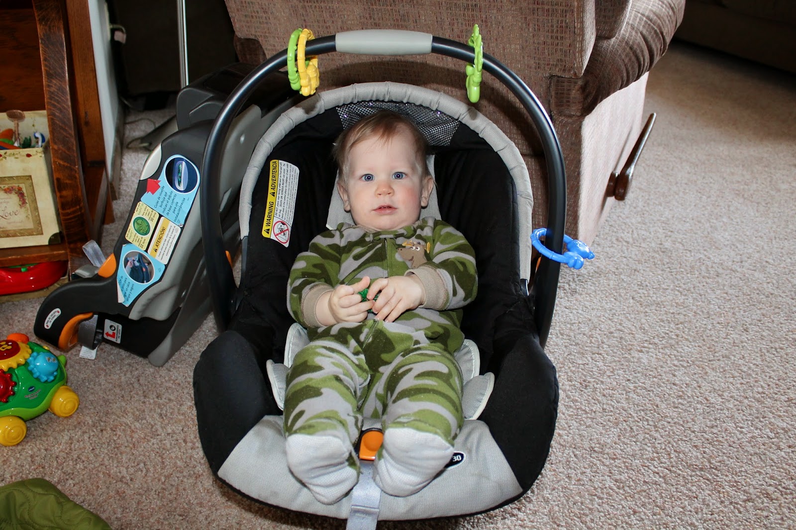 The 6 Bears Ezra outgrows his car seat