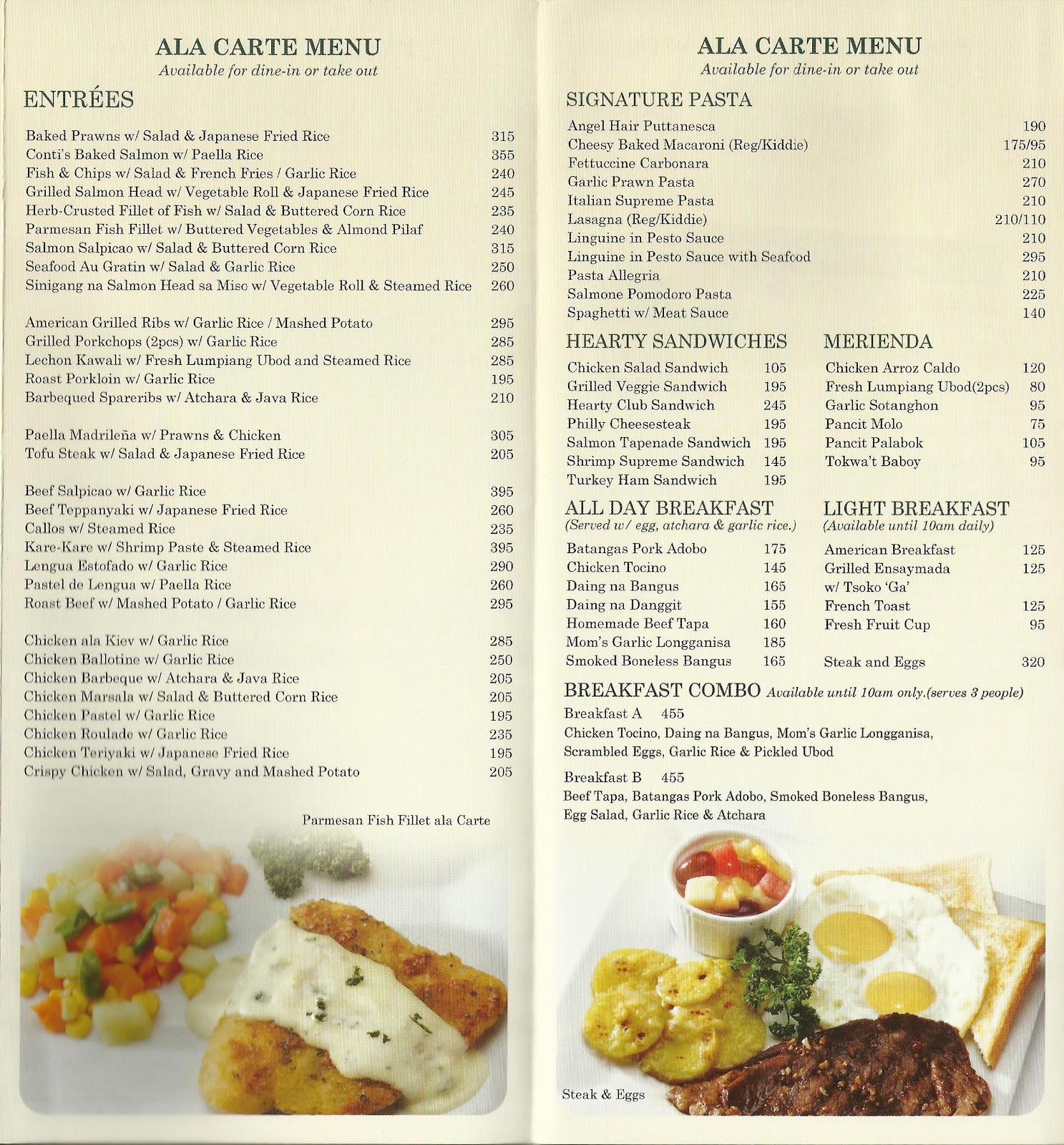 Sunday's Avenue Conti's Pastry Shop & Restaurant