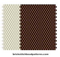 Brown with Ivory basic two color bead palette scheme Winter Seasonal Color Palette Two Bead Colors