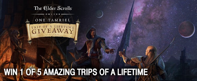 ELDER SCROLLS TRIP OF A LIFETIME SWEEPSTAKES The Elder Scrolls Online Game is giving players a chance to enter once to win the vacation of a lifetime worth $30,000 and there will be 1000 runner up winners, too!