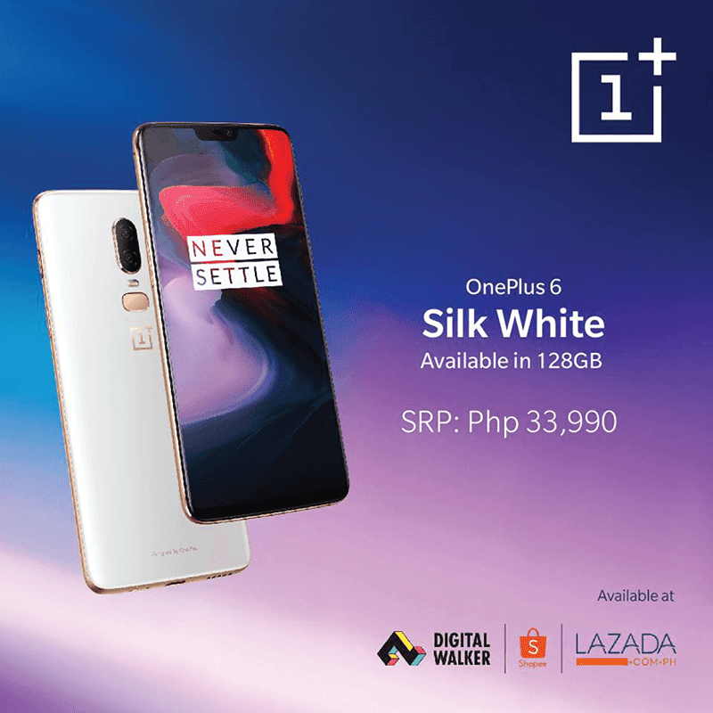 OnePlus 6 Silk White now available in PH for PHP 33,990