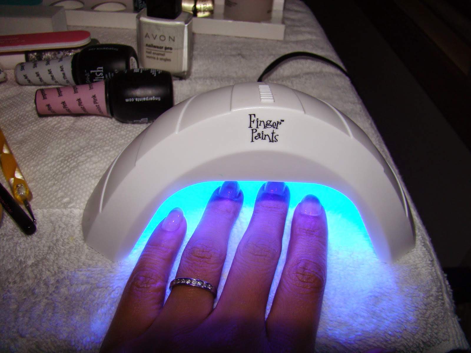 Pretty Nails and Tea French Manicure using Fingerpaints SoakOff Gel