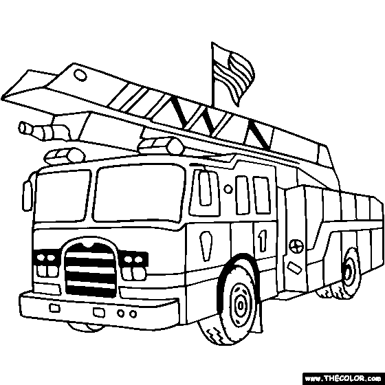 fire truck coloring pages pdf Free Coloring Pages for Kids