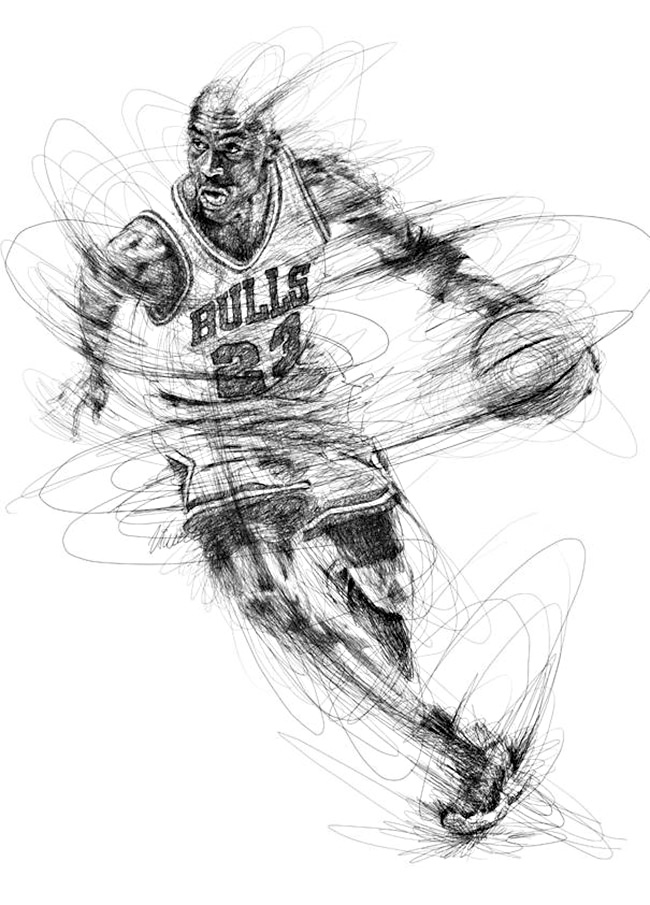 Vince Low (Malaysia) - NBA Basketball Art