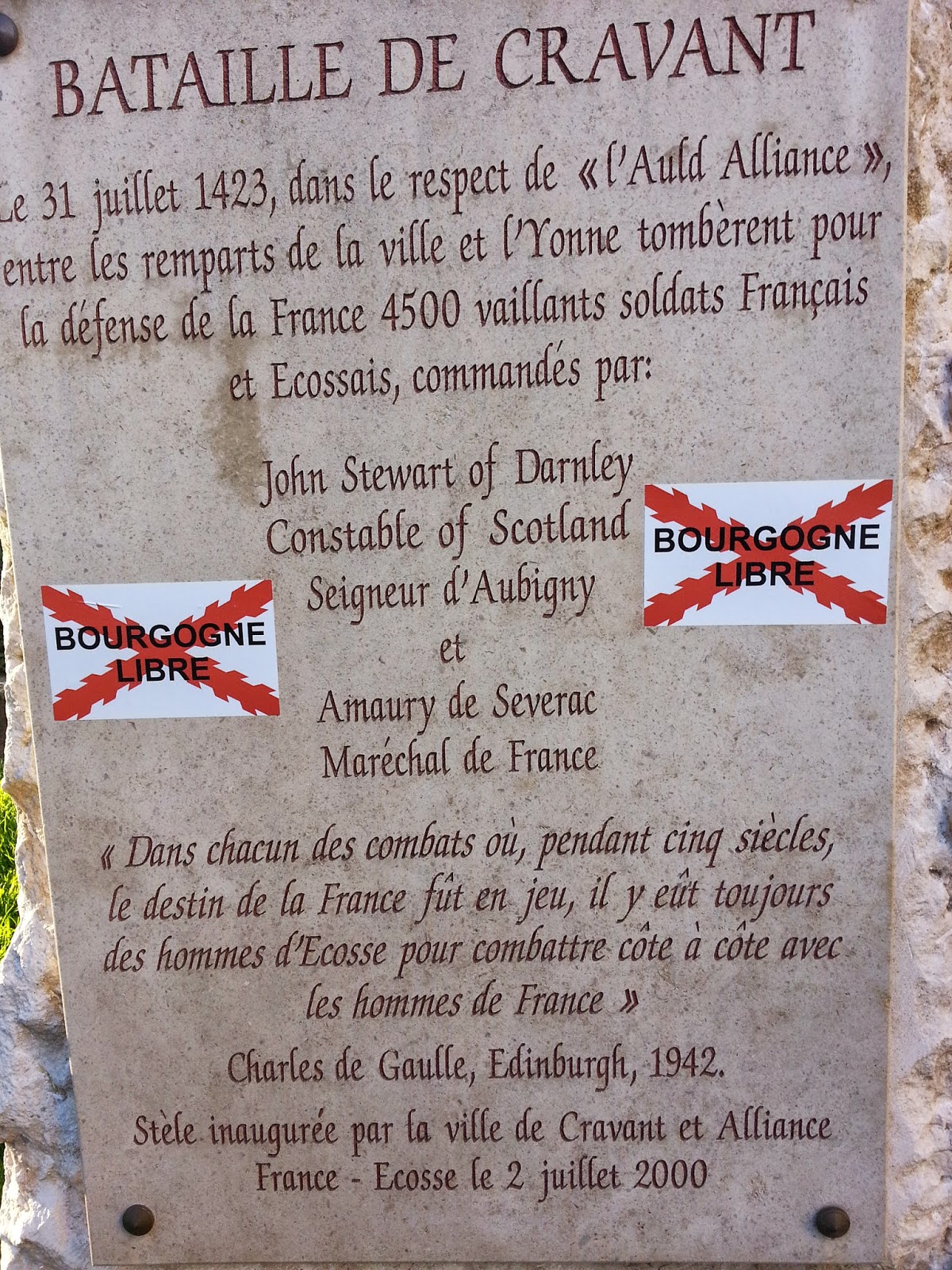 Indépendance de la Bourgogne La bataille de Cravant