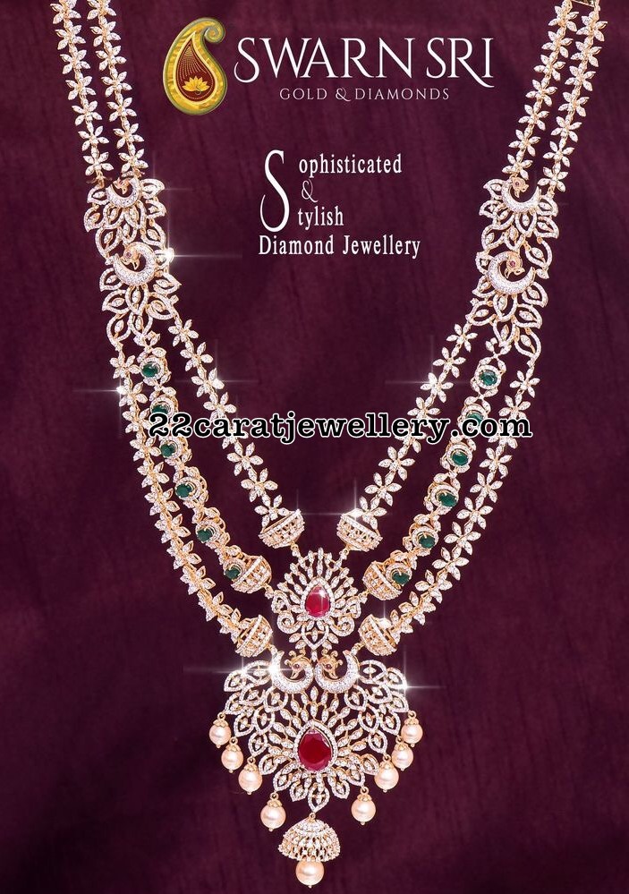 Diamond Long Chains by Swarnsri Jewellers - Jewellery Designs